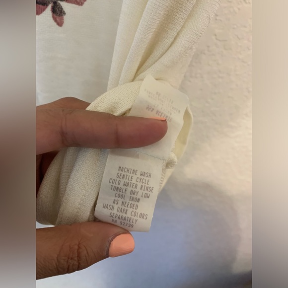 BREAD by Staley Gretzinger Sleeveless Small Embroiled Floral Knit Wearable Art - Picture 7 of 8